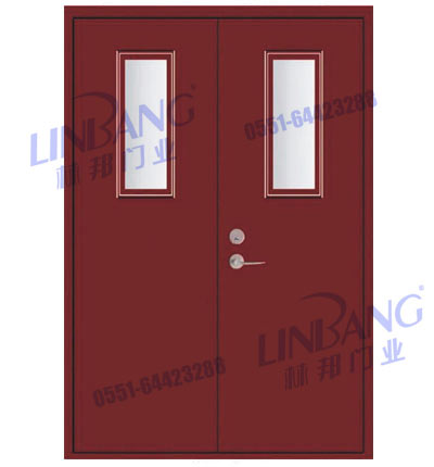 鋼質(zhì)雙扇觀窗防火門(mén)